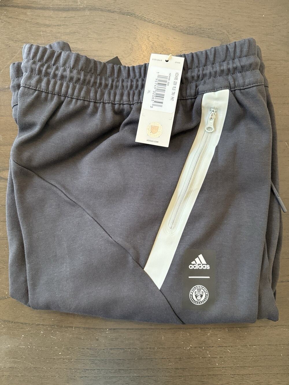Philadelphia Union adidas Player Club Travel Pants - Black Extra Large XL $80